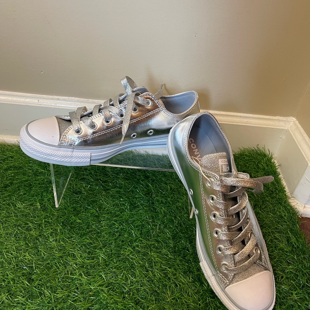 Converse Silver Women's Sneakers - Picture 6 of 7